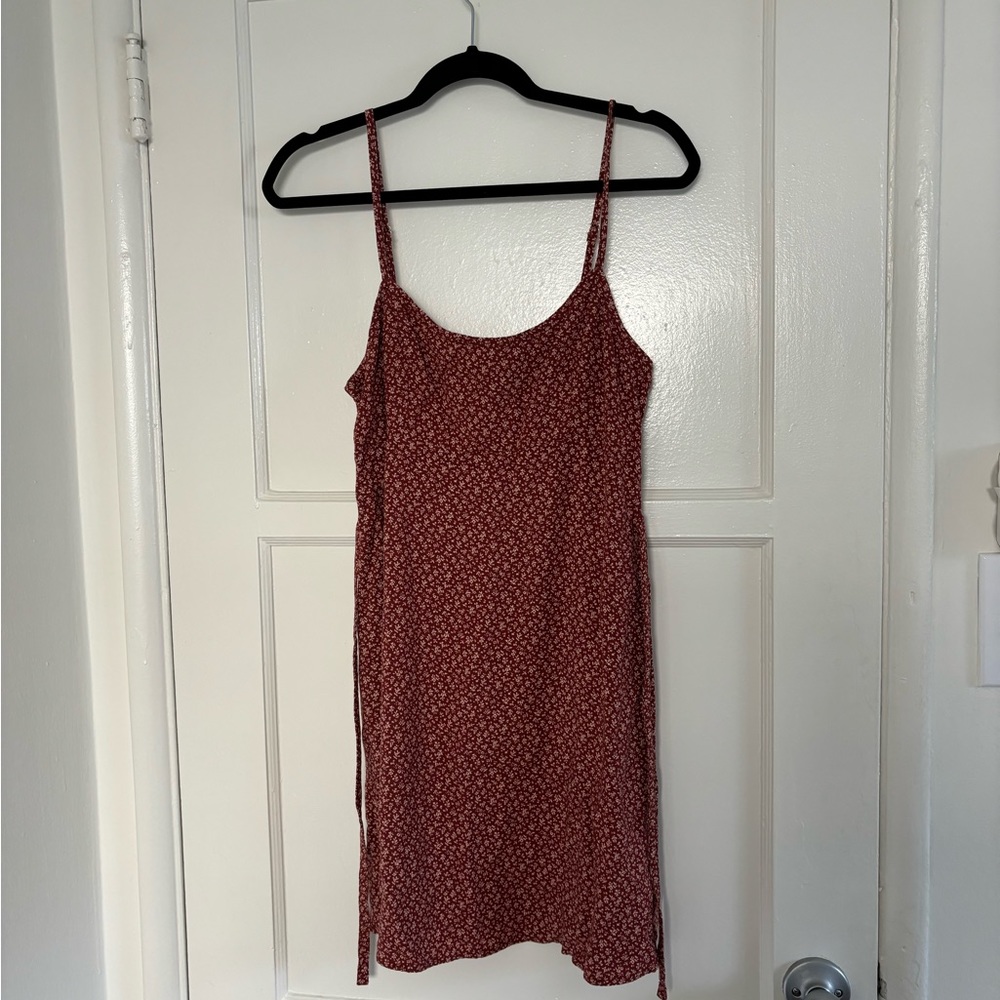 Brandy Melville John Galt Red Floral Mini Dress
